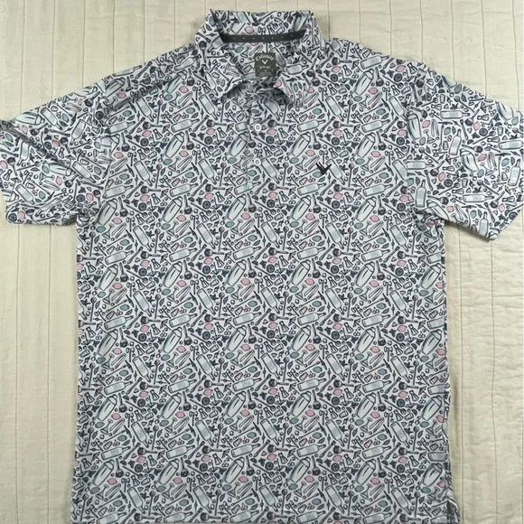 Callaway Cocktail Bartender Margarita Golf Polo Shirt Large - Picture 2 of 7